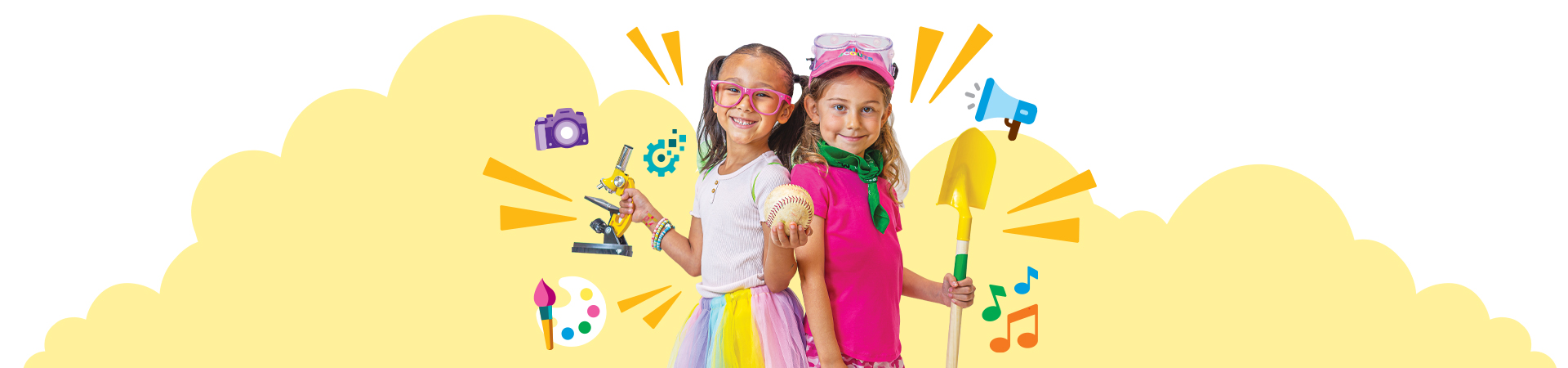  Group of Junior Girl Scouts smiling and laughing outdoors 